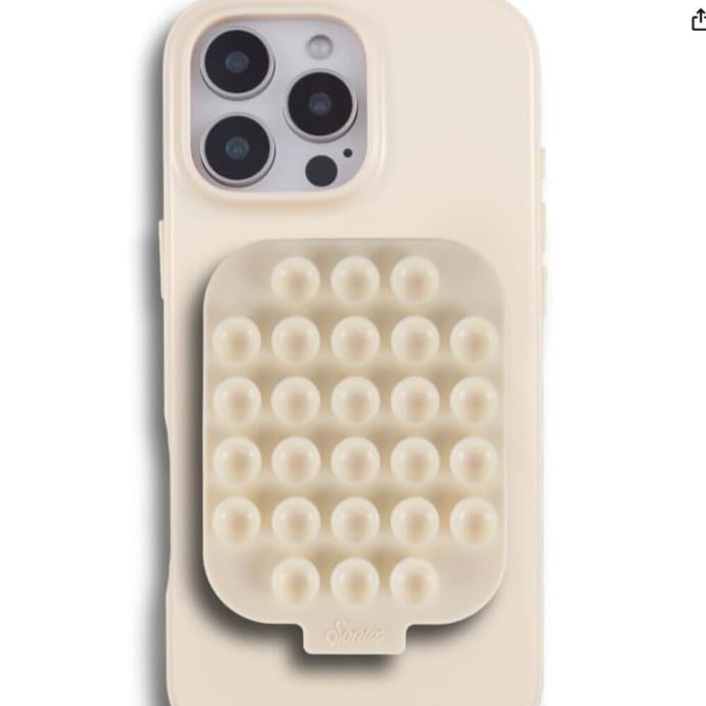 Sonix Case + Magnetic Silicone Suction Cup Phone Mount (Linen) NWT
